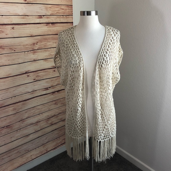 Bajee Collection by Becool Other - Bajee Collection by Becool crochet fringe cover up